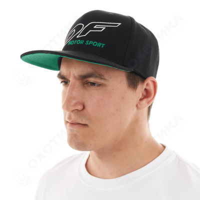 Бейсболка Modern DF Black-Green (Прямой козырек)