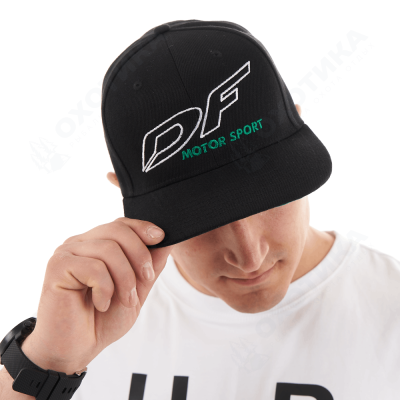 Бейсболка Modern DF Black-Green (Прямой козырек)