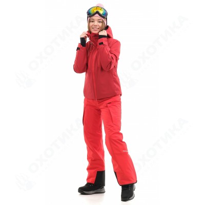 Куртка горнолыжная утепленная Gravity Premium WOMAN Maroon-Red