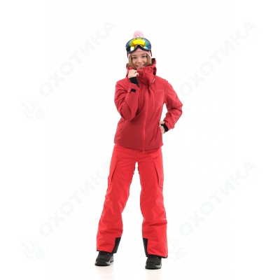 Куртка горнолыжная утепленная Gravity Premium WOMAN Maroon-Red