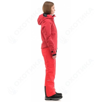 Куртка горнолыжная утепленная Gravity Premium WOMAN Maroon-Red