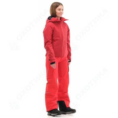 Куртка горнолыжная утепленная Gravity Premium WOMAN Maroon-Red