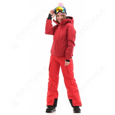 Куртка горнолыжная утепленная Gravity Premium WOMAN Maroon-Red