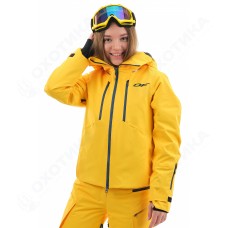 Куртка горнолыжная утепленная Gravity Premium WOMAN Yellow-Dark Ocean