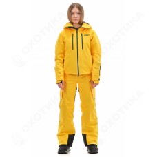 Куртка горнолыжная утепленная Gravity Premium WOMAN Yellow-Dark Ocean