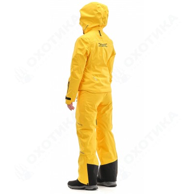 Куртка горнолыжная утепленная Gravity Premium WOMAN Yellow-Dark Ocean