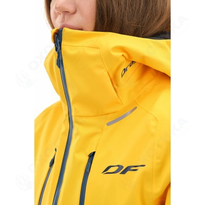 Куртка горнолыжная утепленная Gravity Premium WOMAN Yellow-Dark Ocean