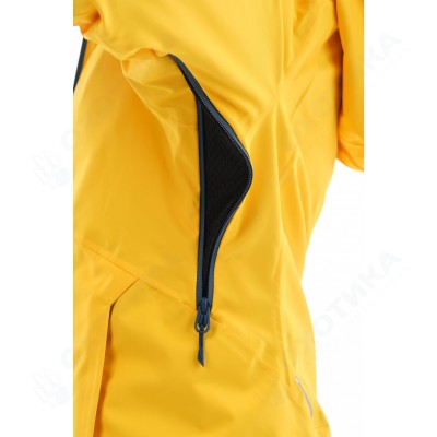 Куртка горнолыжная утепленная Gravity Premium WOMAN Yellow-Dark Ocean