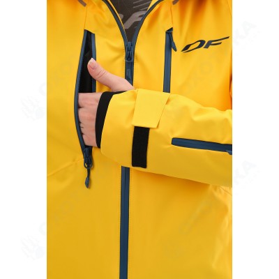Куртка горнолыжная утепленная Gravity Premium WOMAN Yellow-Dark Ocean