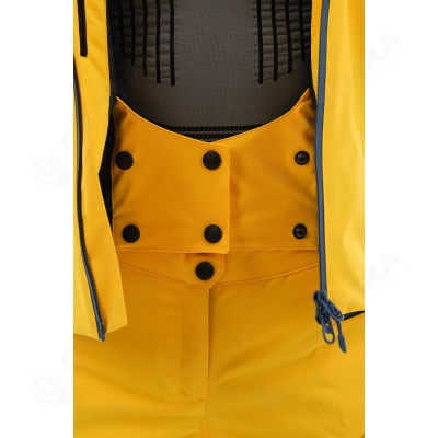 Куртка горнолыжная утепленная Gravity Premium WOMAN Yellow-Dark Ocean