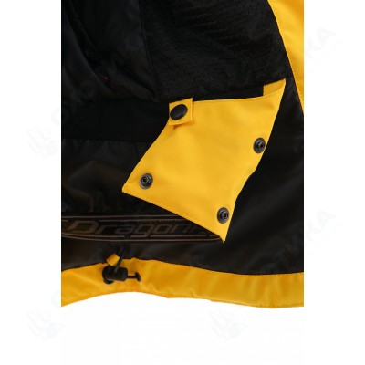 Куртка горнолыжная утепленная Gravity Premium WOMAN Yellow-Dark Ocean