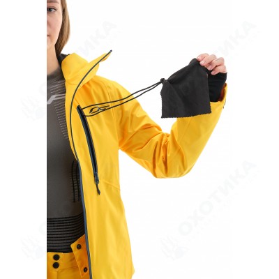 Куртка горнолыжная утепленная Gravity Premium WOMAN Yellow-Dark Ocean