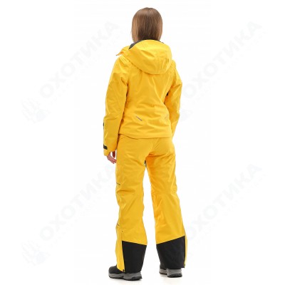 Куртка горнолыжная утепленная Gravity Premium WOMAN Yellow-Dark Ocean