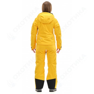 Куртка горнолыжная утепленная Gravity Premium WOMAN Yellow-Dark Ocean
