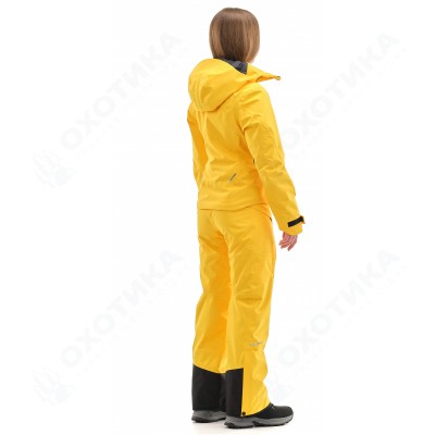Куртка горнолыжная утепленная Gravity Premium WOMAN Yellow-Dark Ocean