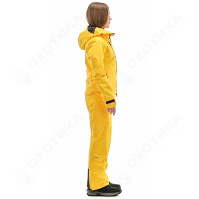Куртка горнолыжная утепленная Gravity Premium WOMAN Yellow-Dark Ocean