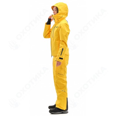 Куртка горнолыжная утепленная Gravity Premium WOMAN Yellow-Dark Ocean