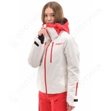 Куртка горнолыжная утепленная Gravity Premium WOMAN Gray-Red Fluo