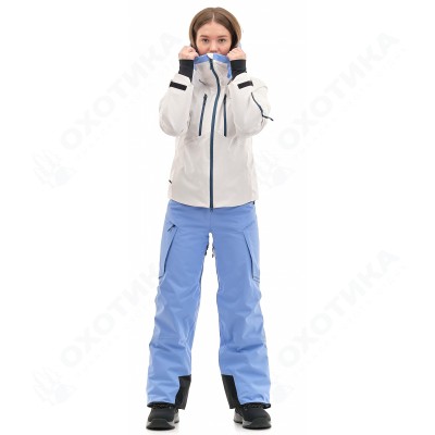 Куртка горнолыжная утепленная Gravity Premium WOMAN Gray-Blue