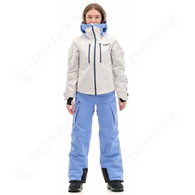 Куртка горнолыжная утепленная Gravity Premium WOMAN Gray-Blue