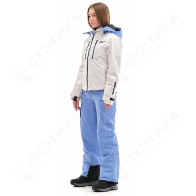 Куртка горнолыжная утепленная Gravity Premium WOMAN Gray-Blue
