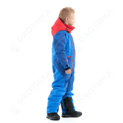 Зимний утепленный комбинезон DF Junior Gravity Blue-Red