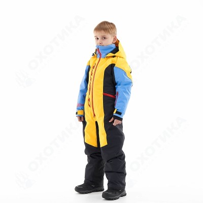 Зимний утепленный комбинезон DF Junior Gravity Yellow-Blue