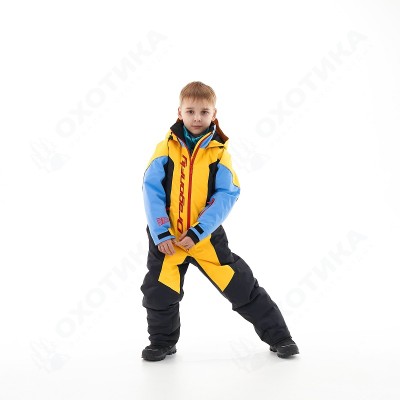 Зимний утепленный комбинезон DF Junior Gravity Yellow-Blue