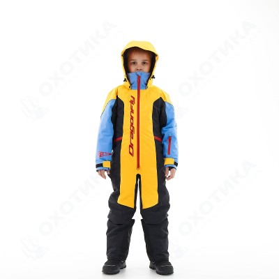 Зимний утепленный комбинезон DF Junior Gravity Yellow-Blue