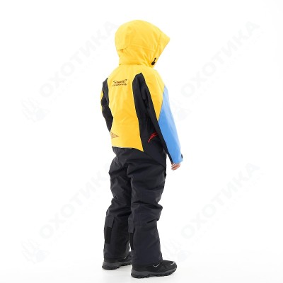 Зимний утепленный комбинезон DF Junior Gravity Yellow-Blue