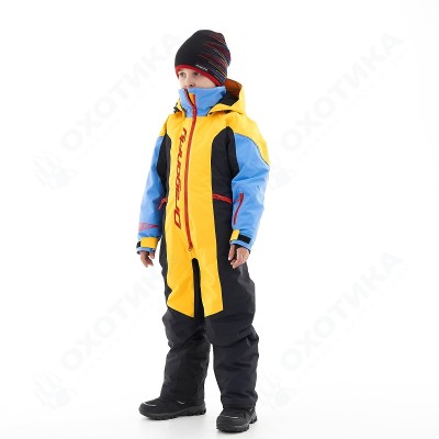 Зимний утепленный комбинезон DF Junior Gravity Yellow-Blue