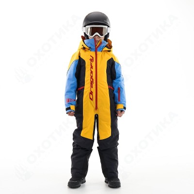 Зимний утепленный комбинезон DF Junior Gravity Yellow-Blue
