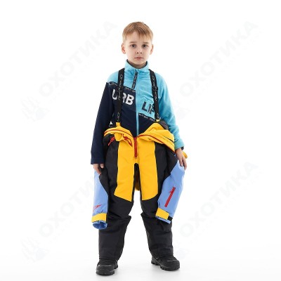 Зимний утепленный комбинезон DF Junior Gravity Yellow-Blue