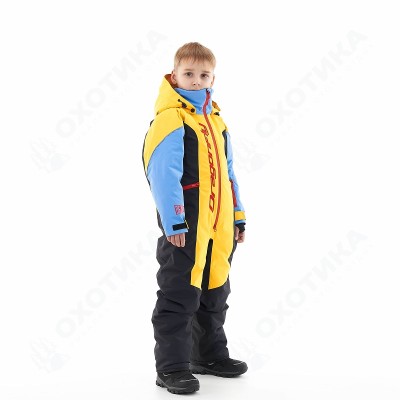 Зимний утепленный комбинезон DF Junior Gravity Yellow-Blue