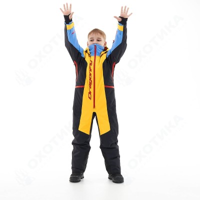 Зимний утепленный комбинезон DF Junior Gravity Yellow-Blue