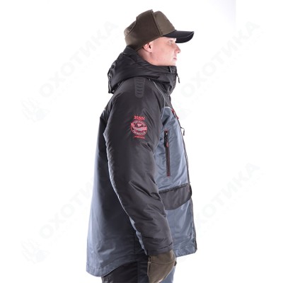 Костюм зимний "Норд Фиш" special -45 NEW черный-графитовый серый ХСН 9892