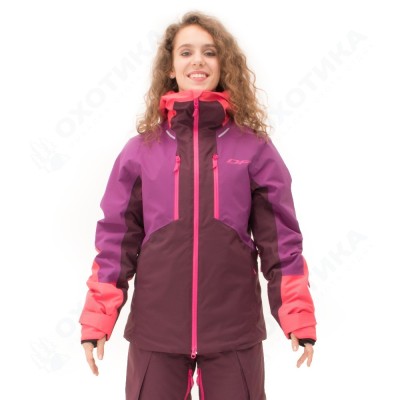 Куртка горнолыжная утепленная Gravity Premium Woman Purple-Brown 2023