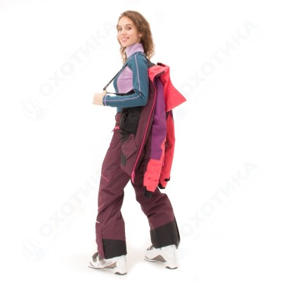 Куртка горнолыжная утепленная Gravity Premium Woman Purple-Brown 2023