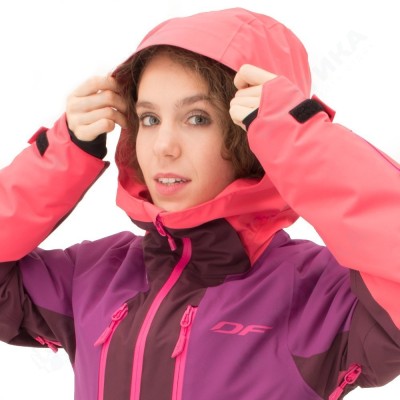Куртка горнолыжная утепленная Gravity Premium Woman Purple-Brown 2023