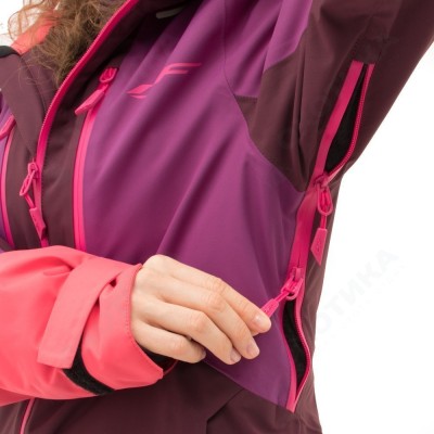 Куртка горнолыжная утепленная Gravity Premium Woman Purple-Brown 2023