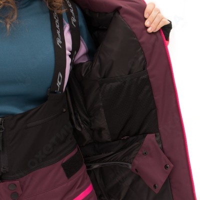 Куртка горнолыжная утепленная Gravity Premium Woman Purple-Brown 2023