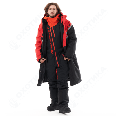 Плащ зимний RACE COAT Man Red 2023