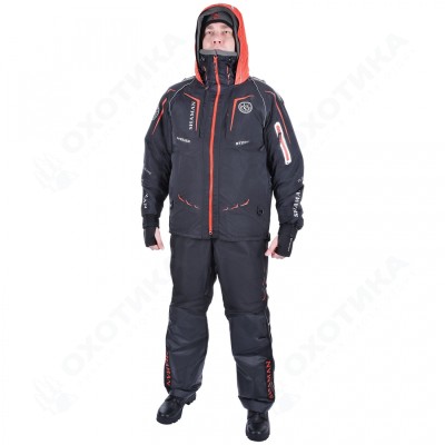 Костюм-поплавок зимний «Angler» Black/Red