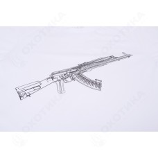 Футболка 7.62 Kalashnikov (хлопок, белый) 7TS-10WT