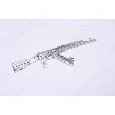 Футболка 7.62 Kalashnikov (хлопок, белый) 7TS-10WT