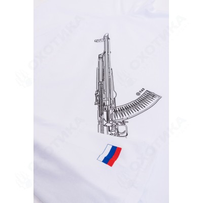 Футболка 7.62 Kalashnikov (хлопок, белый) 7TS-10WT