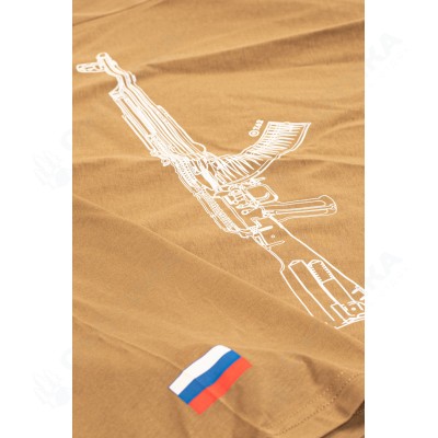Футболка 7.62 Kalashnikov (хлопок, койот) 7TS-10CT