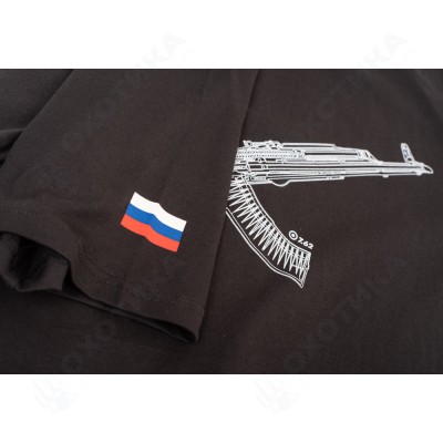 Футболка 7.62 Kalashnikov (хлопок, черный) 7TS-10BLK