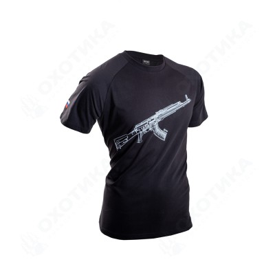 Футболка 7.62 Kalashnikov (хлопок, черный) 7TS-10BLK