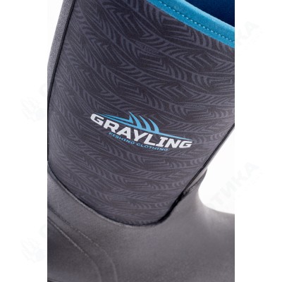 Ботинки Женские рыбацкие сапоги GRAYLING Sirena(Сирена), cерый/синий